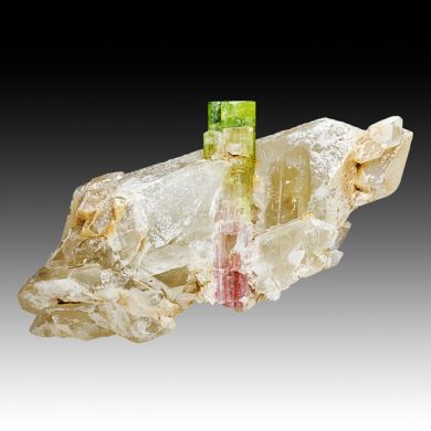 Elbaite with Quartz