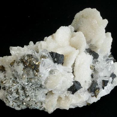 Quartz pseudo after Barite with Chalcocite
