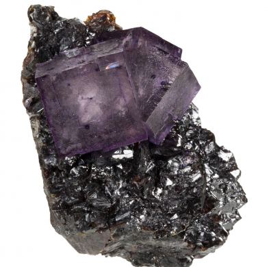Fluorite on Sphalerite