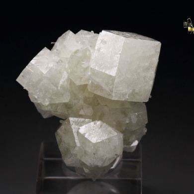 colorless GARNET var. GROSSULAR, DIOPSIDE floater