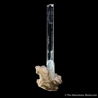 Aquamarine on Albite