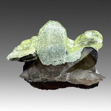 Tourmaline schorl, opal var. hyalite