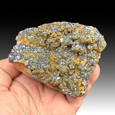 Galena with Barite, Fluorite