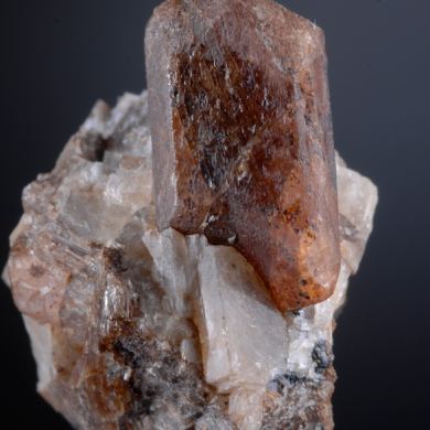 Bustamite on Calcite