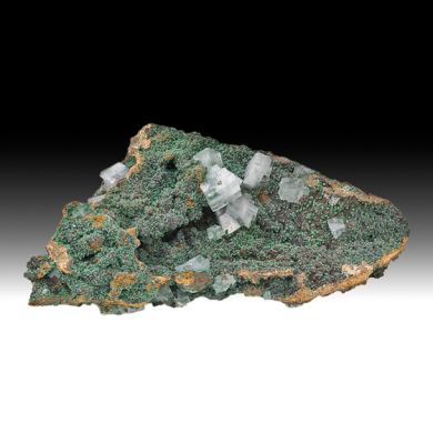 Calcite with Rosasite