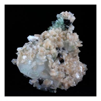 Apophyllite + Stilbite + Calcite.