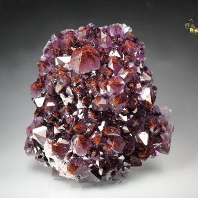 QUARTZ var. AMETHYST with HEMATITE inclusions