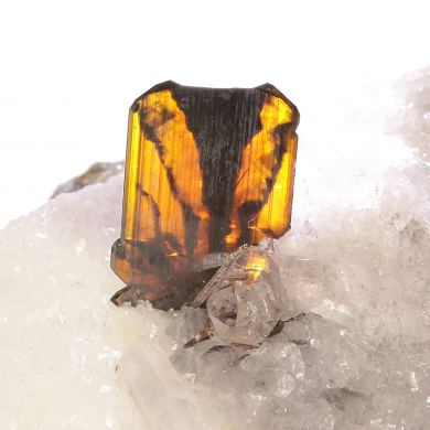 Brookite with Quartz