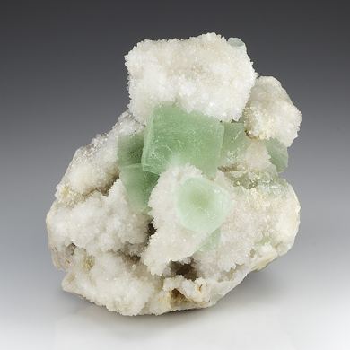 Fluorite with Quartz