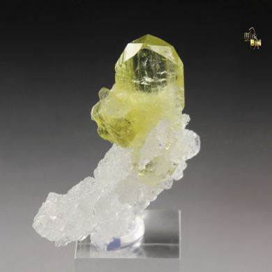 gem BRAZILIANITE, ALBITE