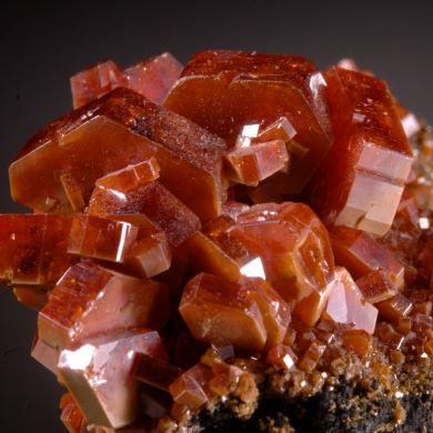 Vanadinite -fine deep red