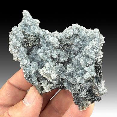 Stibnite with Quartz