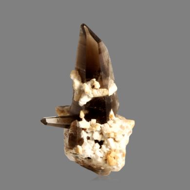 Smokey Quartz with Orthoclase.