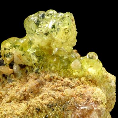 Opal var. hyalite CRAZY FLUORESCENCE