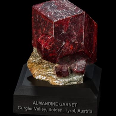 Almandine Garnets on Matrix from Austria