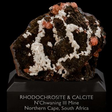 Rhodochrosite & Calcite from N'Chwaning III Mine