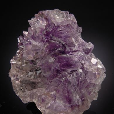 Quartz v. Amethyst - unusual hoppered terminations.