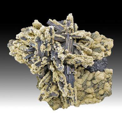 Arsenopyrite with Siderite, Sphalerite
