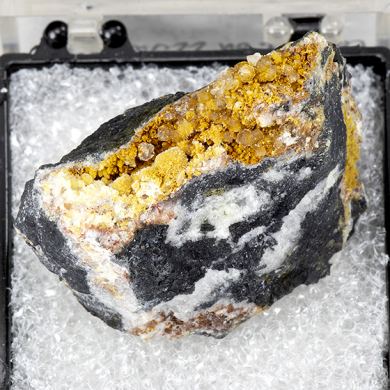 Fluellite with Cacoxenite, Wavellite