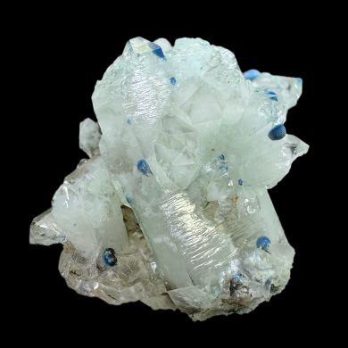 Quartz, plancheite, calcite
