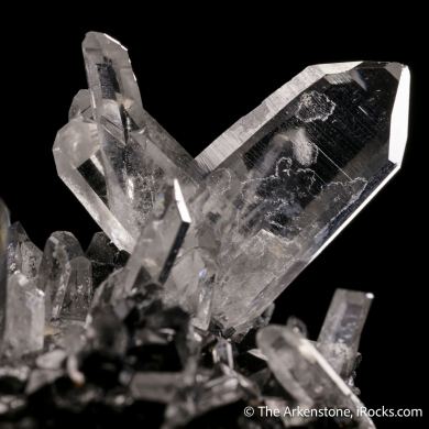 Quartz (Japan Law Twin) on Cassiterite 