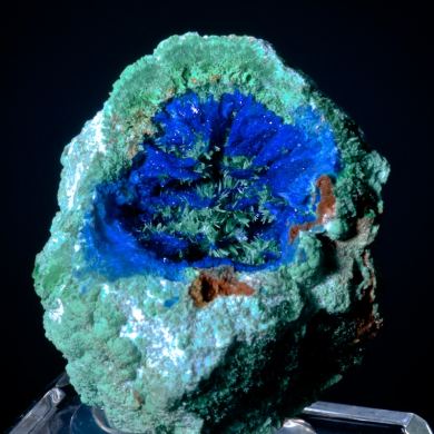 Olivenite, Conichalcite and Azurite