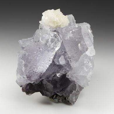 Fluorite with Dolomite, Quartz, Pyrite