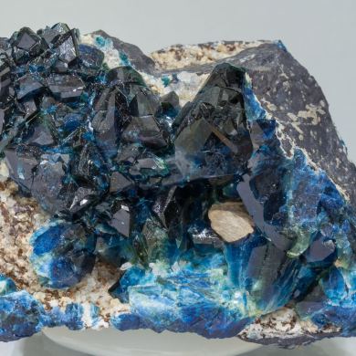 Lazulite with Siderite and Quartz