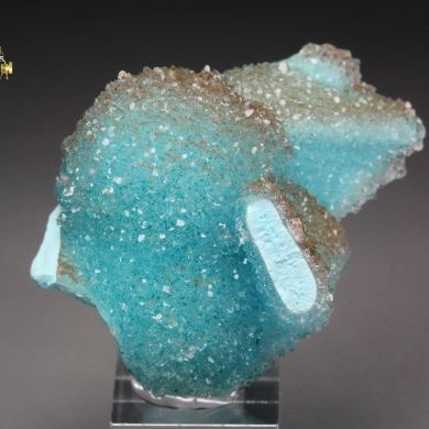 CHRYSOCOLLA pseudomorph, QUARTZ
