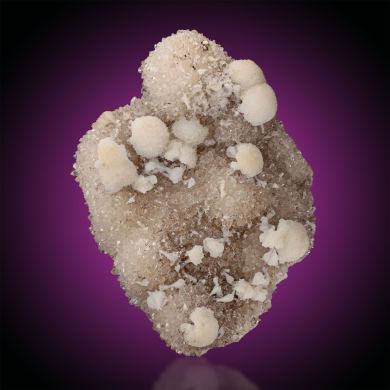 Stilbite  on Quartz