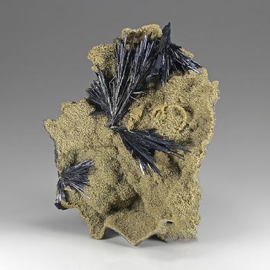 Stibnite with Siderite