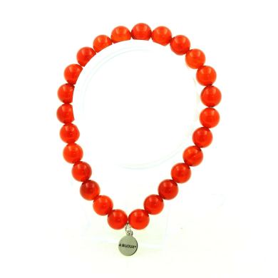 Carnelian from Uruguay Bracelet 8 mm Beads. 5A grade. Beads.