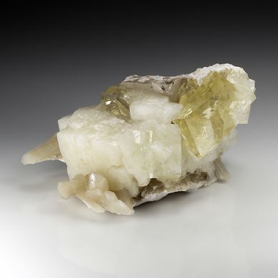 Calcite with Stilbite