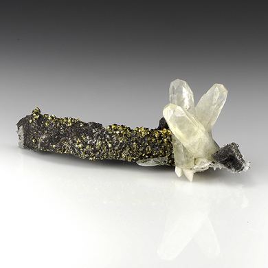 Calcite with Chalcopyrite, Dolomite