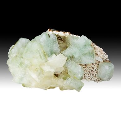 Fluorapophyllite-K with Stilbite