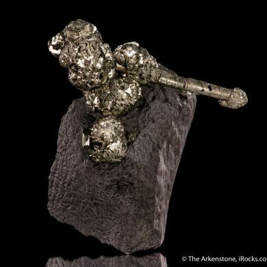 Pyrite on Pyrite ps. Baculites yokayamai