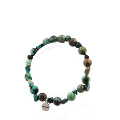Chrysocolla from USA + Chrysocolla from Namibia Bracelet 8 mm Beads. Quality 7A.
