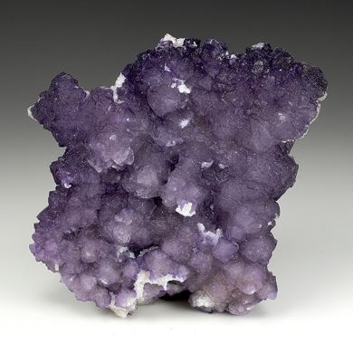 Fluorite on Quartz after Calcite