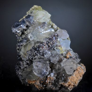 Datolite, Sphalerite and Cumberland habit Quartz