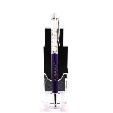 Raw rose Quartz mineral pen Brazil.