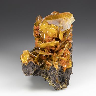 Wulfenite with Mimetite