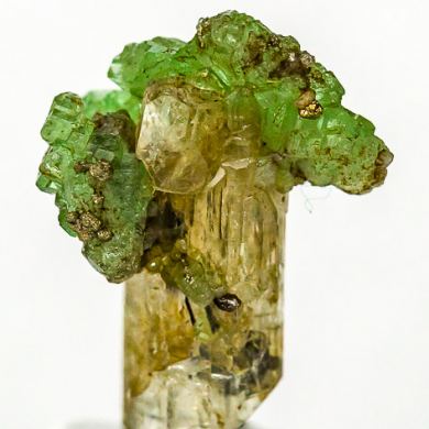 Tsavorite with Diopside