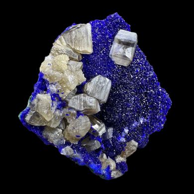Cerussite, azurite