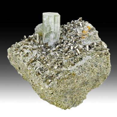 Fluorapatite with Arsenopyrite