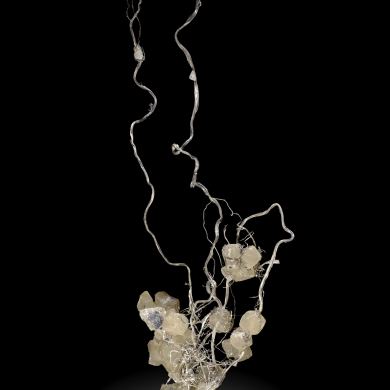 Silver with Calcite