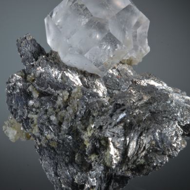 Fluorite on Lollingite