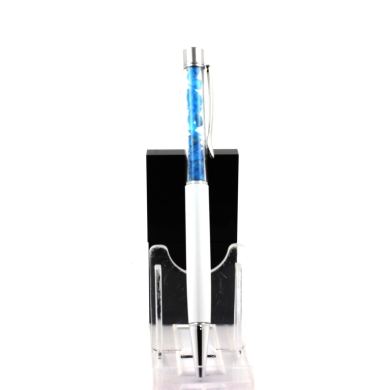 Raw neon blue Apatite mineral pen Madagascar.