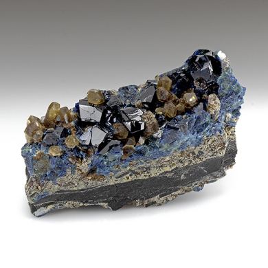 Lazulite with Siderite