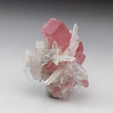 Rhodochrosite with Quartz