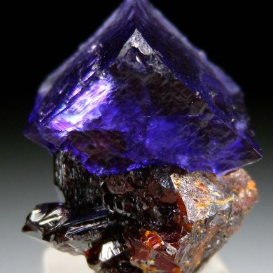 Fluorite on Sphalerite